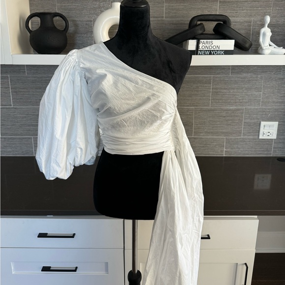 Fe Noel white asymmetrical top - Picture 5 of 11